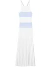 Claudie Pierlot Colour-block Maxi Dress In White