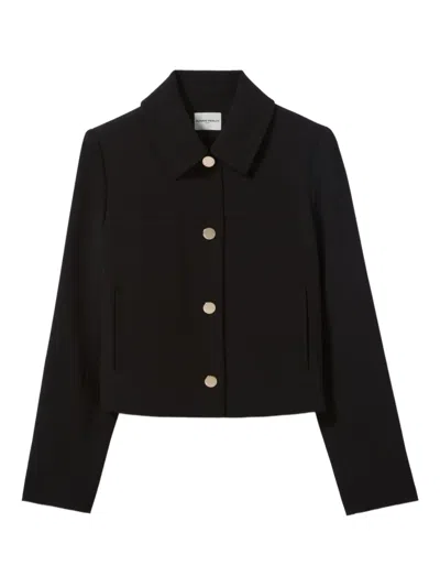 Claudie Pierlot Contrasting-buttons Jacket In Black