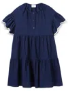Claudie Pierlot Contrasting-trim Mini Dress In Blue