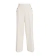 Claudie Pierlot Corduroy Button-detail Trousers In White