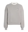 Claudie Pierlot Cotton-blend Logo Sweatshirt In Gray