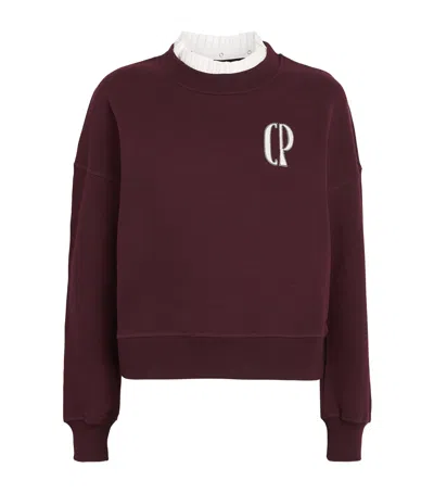 Claudie Pierlot Cotton-blend Logo Sweatshirt In Black