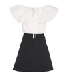 Claudie Pierlot Cotton-blend Mini Dress In Black