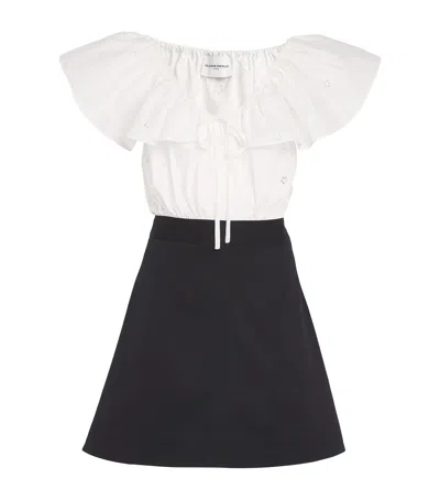 Claudie Pierlot Cotton-blend Mini Dress In Black