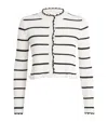 Claudie Pierlot Cotton-blend Striped Cardigan