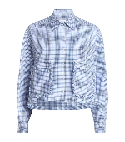 CLAUDIE PIERLOT COTTON CHECK SHIRT