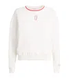 Claudie Pierlot Cotton Cp Embroidered Sweatshirt In White