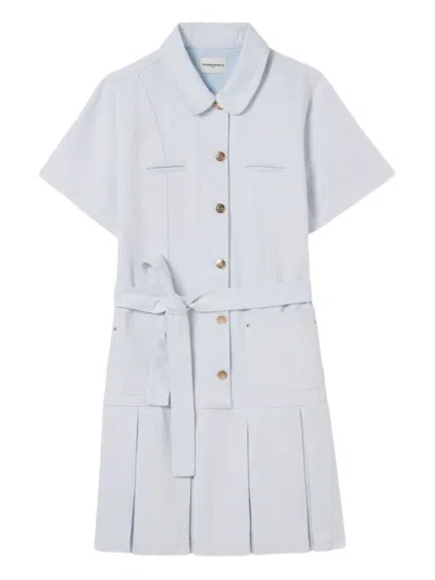 CLAUDIE PIERLOT COTTON-DENIM DRESS