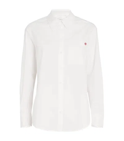 Claudie Pierlot Cotton Embroidered Logo Shirt