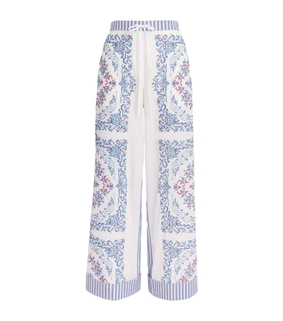 Claudie Pierlot Cotton Embroidered Trousers