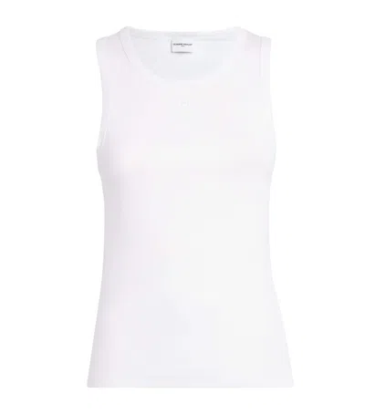 Claudie Pierlot Cotton Logo Tank Top In White