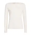 Claudie Pierlot Cotton Long-sleeve T-shirt In White