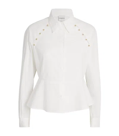 Claudie Pierlot Cotton Poplin Shirt In White