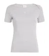 Claudie Pierlot Cotton Short-sleeve T-shirt In Gray
