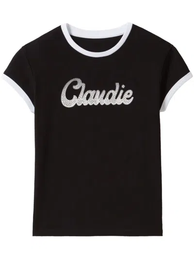 Claudie Pierlot Cotton T-shirt In Black