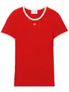Claudie Pierlot Cp Fine-knit T-shirt In Red