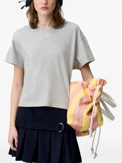 Claudie Pierlot Cp T-shirt In Noir / Gris
