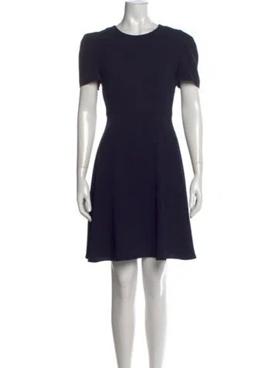 Pre-owned Claudie Pierlot Crew Neck Mini Dress In Black