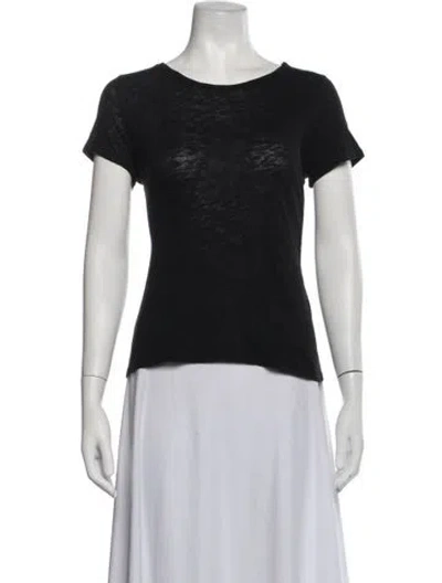 Pre-owned Claudie Pierlot Crew Neck Short Sleeve T-shirt In Blue