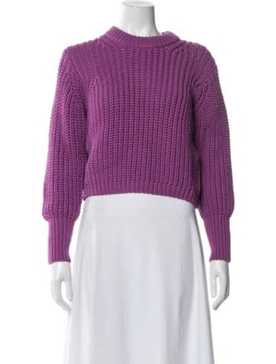 Pre-owned Claudie Pierlot Crew Neck Sweater In Purple