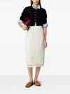 Claudie Pierlot Crochet-knit Midi Skirt In White