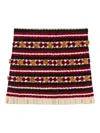 Claudie Pierlot Crochet-knit Skirt In Rot