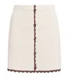 Claudie Pierlot Crochet-trim Mini Skirt In Neutral