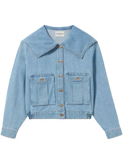 Claudie Pierlot Denim Jacket In Bleus
