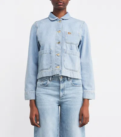 Claudie Pierlot Denim Jacket In Blue