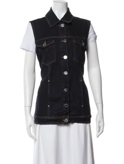 Pre-owned Claudie Pierlot Denim Jacket In Blue