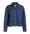 Claudie Pierlot Denim Oversized Shirt In Gold