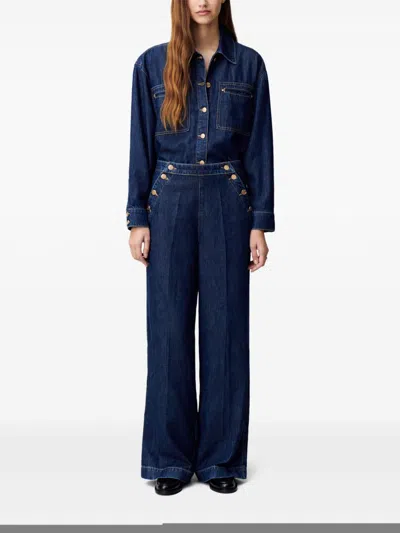 Claudie Pierlot Klassisches Jeanshemd In Blau