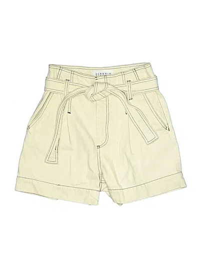 Pre-owned Claudie Pierlot Denim Shorts In Yellow