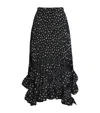 Claudie Pierlot Ditsy Pleated Midi Skirt