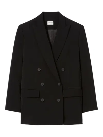 Claudie Pierlot Double-breasted Blazer In Black