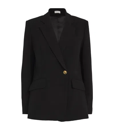 Claudie Pierlot Double-breasted Blazer In Black