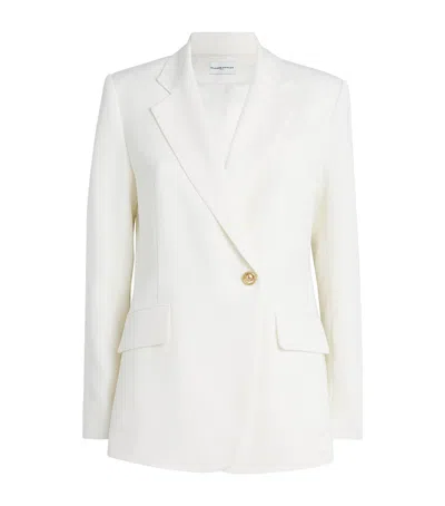 Claudie Pierlot Double-breasted Blazer In White