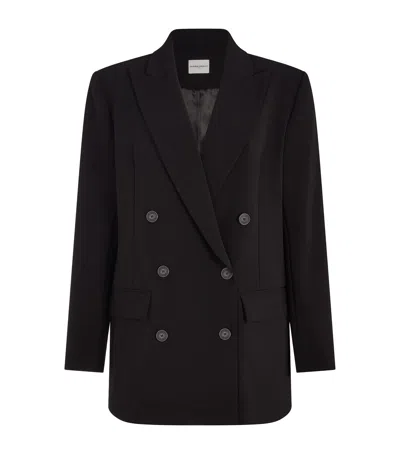 Claudie Pierlot Double-breasted Tailored Blazer In Black