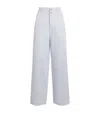 Claudie Pierlot Double-waistband Wide-leg Jeans In Blue
