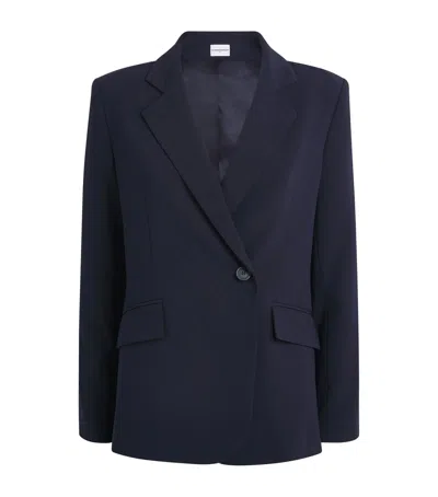 Claudie Pierlot Double-breasted Blazer In Blue