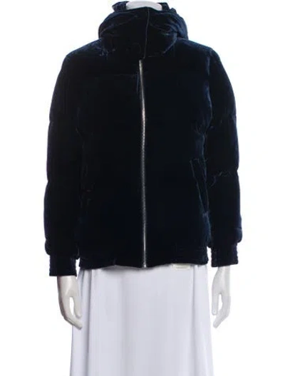 Pre-owned Claudie Pierlot Down Jacket In Blue