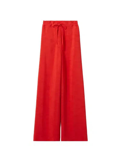 Claudie Pierlot Drawstring Tailored Trousers In Red