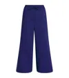 Claudie Pierlot Drawstring Wide-leg Trousers In Blue