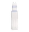 Claudie Pierlot Dropped-waist Stripe Maxi Dress In White