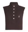 Claudie Pierlot Embroidered-logo Sweater Vest In Brown