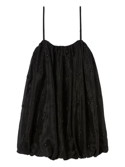 Claudie Pierlot Embroidered Mini Dress In Black