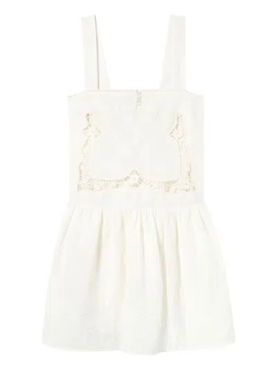 Claudie Pierlot Embroidery Mini Dress