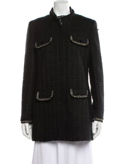 Pre-owned Claudie Pierlot Faux Fur Coat In Multi