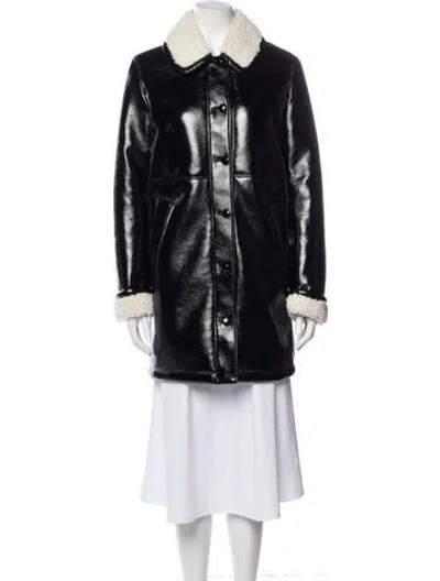 Pre-owned Claudie Pierlot Faux Fur Coat In Multi