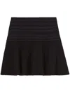 Claudie Pierlot Fine-knit Mini Skirt In Black